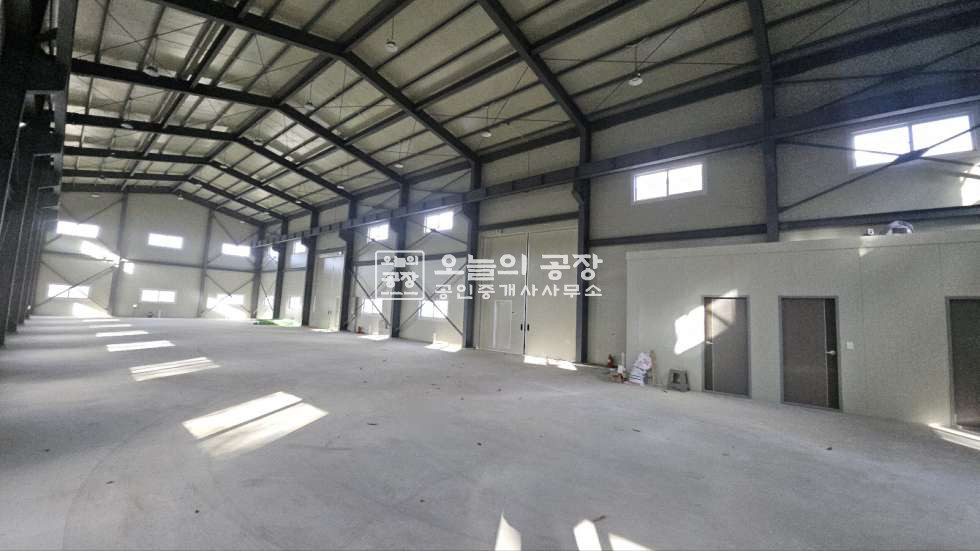 경기 화성만세구 장안면 노진리 부지1,754평/건물300평, 신축, 평당25,000원,호이스트추가설치가 월세 매물번호 10561 사진 6