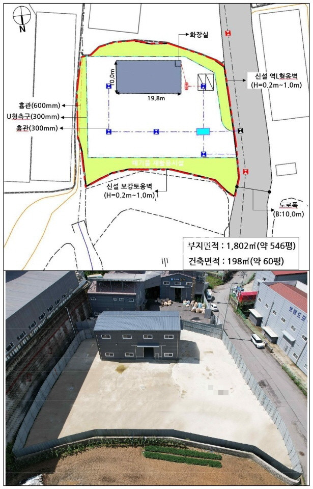 경기 화성만세구 서신면 홍법리 부지545평/건물60평/도로0평/자원순환시설/서신면,컨테이너가능 매매 매물번호 10516 사진 1