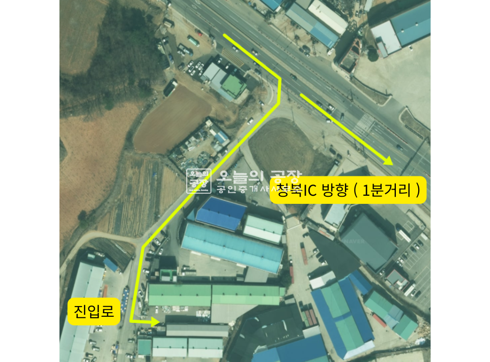 경기 평택시 청북읍 고렴리 대지 1032평 / 건물 428평 / 청북IC 1분거리 마당넓은 단독공장 매매 매매 매물번호 10827 사진 3