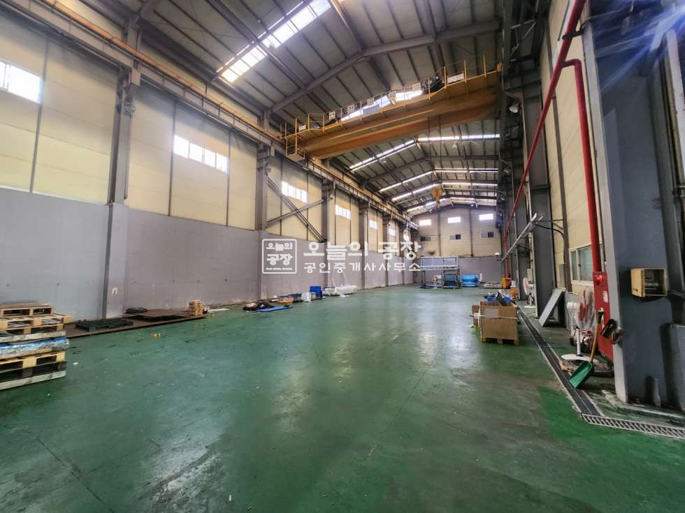 경기 안성시 미양면 갈전리 부지2611평/가용면적 약1100평/고전력300kw/높은층고14m/호이스트다수 월세 매물번호 10376 사진 5